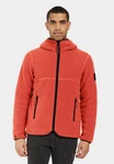 Didriksons Fleecejacke BROR Rot/Orange