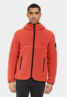 Didriksons Fleecejacke BROR Rot/Orange