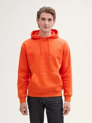 TOM TAILOR Sweatshirt mit Logo-Print Orange