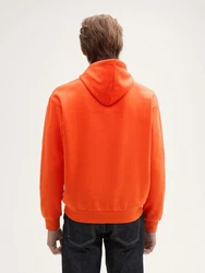 TOM TAILOR Sweatshirt mit Logo-Print Orange