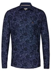 Hatico Langarmhemd Dunkelblau/Blau/Lila