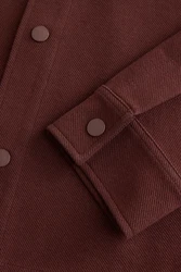 Next Jersey-Hemdjacke mit Struktur (1-St) Braun/Dunkelrot/Rot/Dunkelbraun/Bordeaux