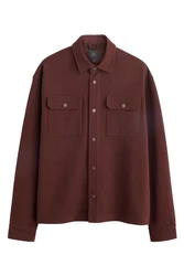 Next Jersey-Hemdjacke mit Struktur (1-St) Braun/Dunkelrot/Rot/Dunkelbraun/Bordeaux