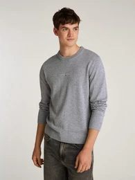 Strickpullover TJM LINEAR SMALL CHEST SWEATER mit Logoschriftzug
