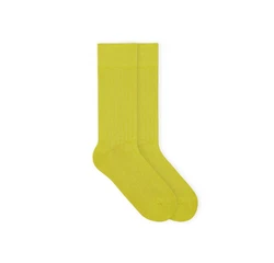 von Jungfeld Einfarbige Gerippte Socken mehrfarbig