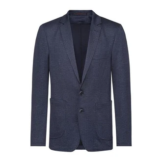GREIFF Sakko Corporate Herren CASUAL Glencheck Blau