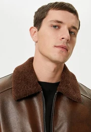 Lederimitatjacke Kunstleder Slim