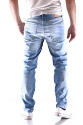 JACK & JONES Tim Original Slim Fit Herren Jeans Blau/Hellblau