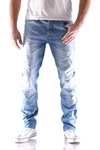 JACK & JONES Tim Original Slim Fit Herren Jeans Blau/Hellblau