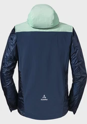 Schöffel Bikerjacke Hybrid Jkt Flow Trail Hellblau/Mischfarben/Dunkelblau/Blau/Grün/Gelb/Türkis