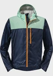 Schöffel Bikerjacke Hybrid Jkt Flow Trail Hellblau/Mischfarben/Dunkelblau/Blau/Grün/Gelb/Türkis
