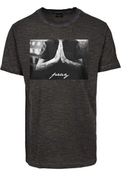 Mister Tee T-Shirt Pray Tee Dunkelgrau/Grau/Schwarz/Braun/Rot