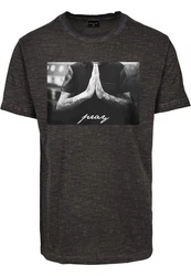 Mister Tee T-Shirt Pray Tee Dunkelgrau/Grau/Schwarz/Braun/Rot