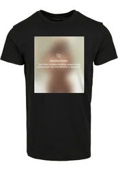 Mister Tee T-Shirt Sensitive Content Tee Schwarz/Beige/Grau
