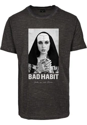 Mister Tee Herren Bad Habit Tee (1-tlg) Dunkelgrau/Grau/Hellgrau/Rosa/Grün/Lila