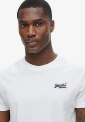 Superdry Rundhalsshirt ESSENTIAL CONTRAST EMB TEE weiß