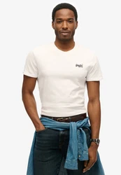 Superdry Rundhalsshirt ESSENTIAL CONTRAST EMB TEE weiß