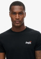 Superdry Rundhalsshirt ESSENTIAL CONTRAST EMB TEE Schwarz