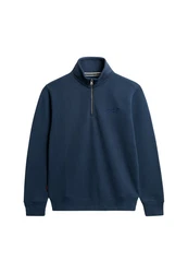 Superdry Sweatshirt Essential Logo Henley blau