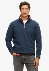 Superdry Sweatshirt Essential Logo Henley blau