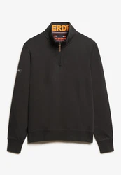 Superdry Sweatshirt Core Logo Henley Dunkelgrau/Dunkelgrün/Grau/Khaki/Schwarz
