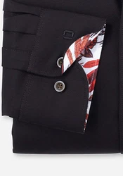 OLYMP Businesshemd Level 5 Schwarz/Dunkelblau/Braun