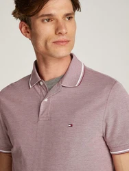 Tommy Hilfiger Poloshirt OXFORD TWO TONE REG POLO Rosa/Lila/Dunkelrot