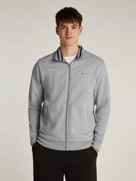 Sweatjacke TJM REG FLEECE ZIP THRU EXT mit Logostickerei