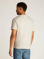 Tommy Jeans T-Shirt TJM RLX MELANGE BIG FLAG TEE Khaki