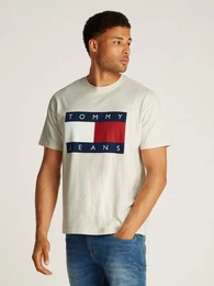 T-Shirt TJM RLX MELANGE BIG FLAG TEE mit groem Logo