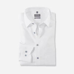 OLYMP Businesshemd Luxor comfort fit Creme/Weiß