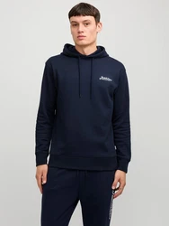 JACK & JONES Sweatshirt 'JJBEAU' Dunkelblau/Blau