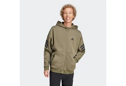 adidas Sportswear Sportsweatjacke FI 3S Dunkelgrün/Khaki