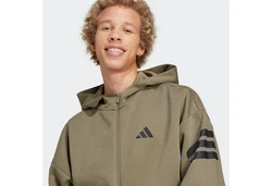 adidas Sportswear Sportsweatjacke FI 3S Dunkelgrün/Khaki