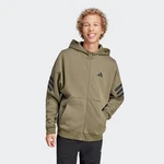 adidas Sportswear Sportsweatjacke FI 3S Dunkelgrün/Khaki
