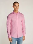 Tommy Jeans Herren Original Stretch Langarm Slim Fit Freizeithemd Rosa Tommy Jeans Herren Original Stretch Langarm Slim Fit Freizeithemd Rosa