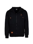 Schietwetter Sweatjacke Herren Kapuzensweatjacke Lars Schwarz/Orange/Rot