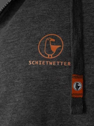 Schietwetter Sweatjacke Herren Kapuzensweatjacke Lars Dunkelgrau/Grau/Hellgrau