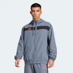 adidas Performance Hoodie TIRO 25 ESSENTIALS WOVEN Hellgrau/Grau/Blau/Dunkelblau
