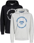Jack & Jones Kapuzenpullover stilvolle Hoodies mit Logoprint Blau/Gold/Dunkelblau/Hellblau