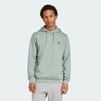 ADIDAS ORIGINALS Sweatshirt Essentials TREFOIL ESSENTIALS HOODIE Grün/Hellgrün