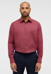 Eterna Langarmhemd MODERN FIT Dunkelrot/Rot