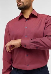 Eterna Langarmhemd MODERN FIT Dunkelrot/Rot
