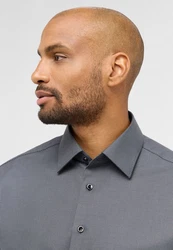 Eterna Langarmhemd MODERN FIT Grau/Dunkelgrau/Dunkelblau/Blau