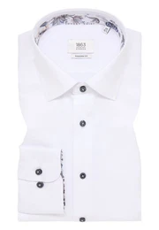 Langarmhemd Twill Langarm Businesshemd in Modern Fit