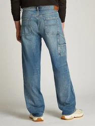 Tommy Jeans Loose-fit-Jeans Jamie Loose Straight mit Hammerschlaufe Hellblau/Blau