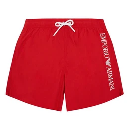 Boxer-Badehose Mid Boxer Beachwear mit vertikalem Markenschriftzug