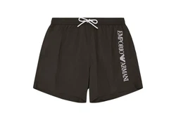 Emporio Armani Boxer-Badehose Mid Boxer Beachwear Khaki/Dunkelbraun/Dunkelgrün/Grau