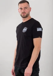 Alpha Industries T-Shirt Space Shuttle T Schwarz/Rot/Dunkelblau