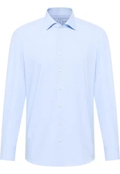 Eterna Langarmhemd MODERN FIT NON IRON Hellblau